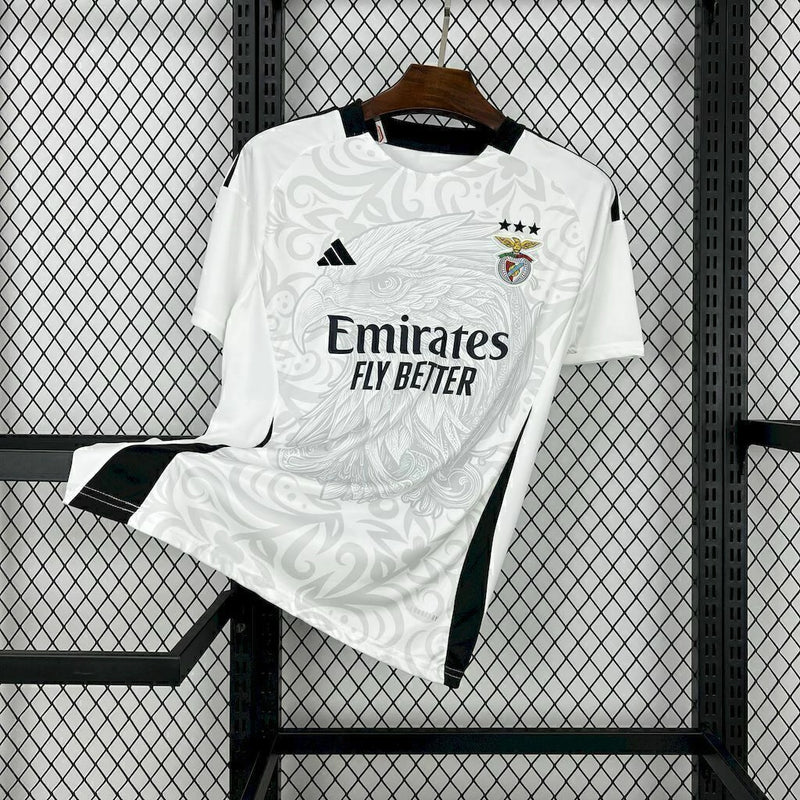 Camisa Benfica 25/26 Torcedor Masculino - Branca