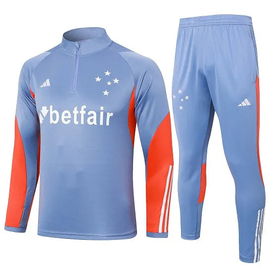 Conjunto de Frio Cruzeiro 24/25 - Azul e Laranja